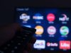 Télécommande, télévision, chiffres, changement, nuit, chaînes, TNT