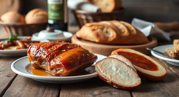 Plat traditionnel des Landes, foie gras, confit de canard.