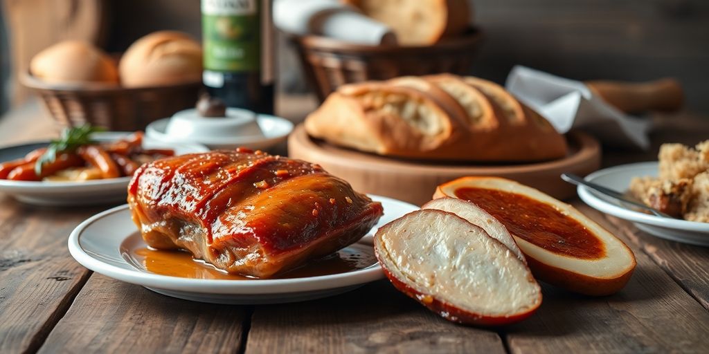 Plat traditionnel des Landes, foie gras, confit de canard.