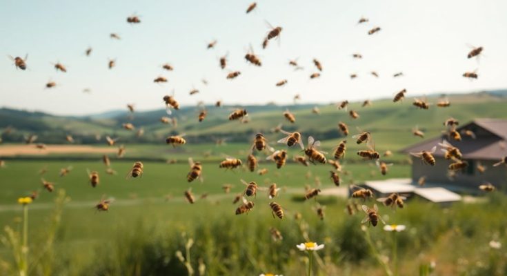 Abeilles en vol, Cantal, attaque, prévention