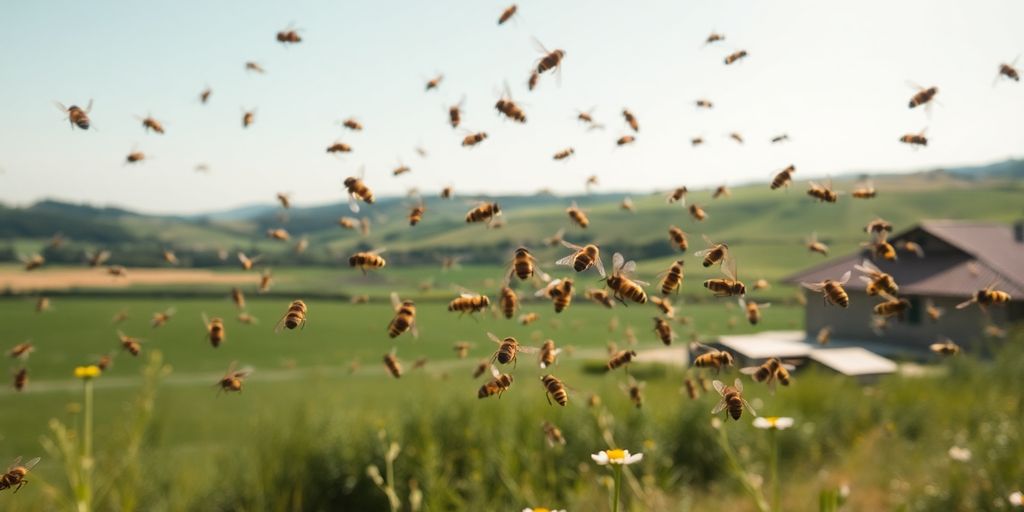 Abeilles en vol, Cantal, attaque, prévention