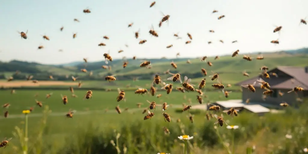 Abeilles en vol, Cantal, attaque, prévention