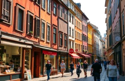 Des rues commerçantes animées à Albi et Metz.