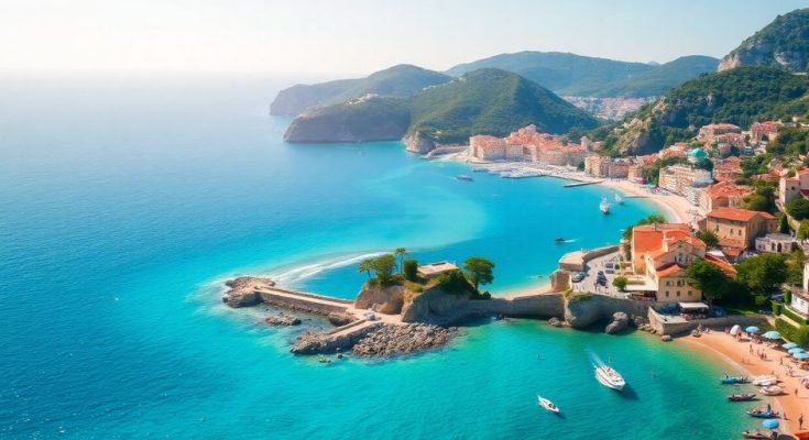 Des plages ensoleillées et des montagnes verdoyantes baignées de lumière.