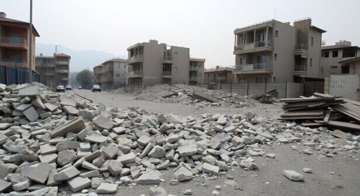 Destruction après un séisme en Turquie.