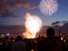 Célébration religieuse et feux d'artifice pour l'Assomption.