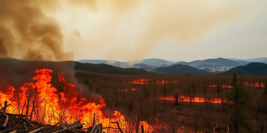 Incendies dévastateurs dans le nord-ouest de l'Espagne.