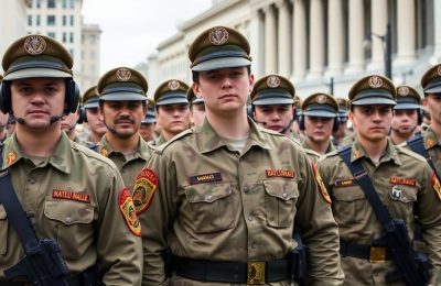 Gardes nationaux américains à Washington