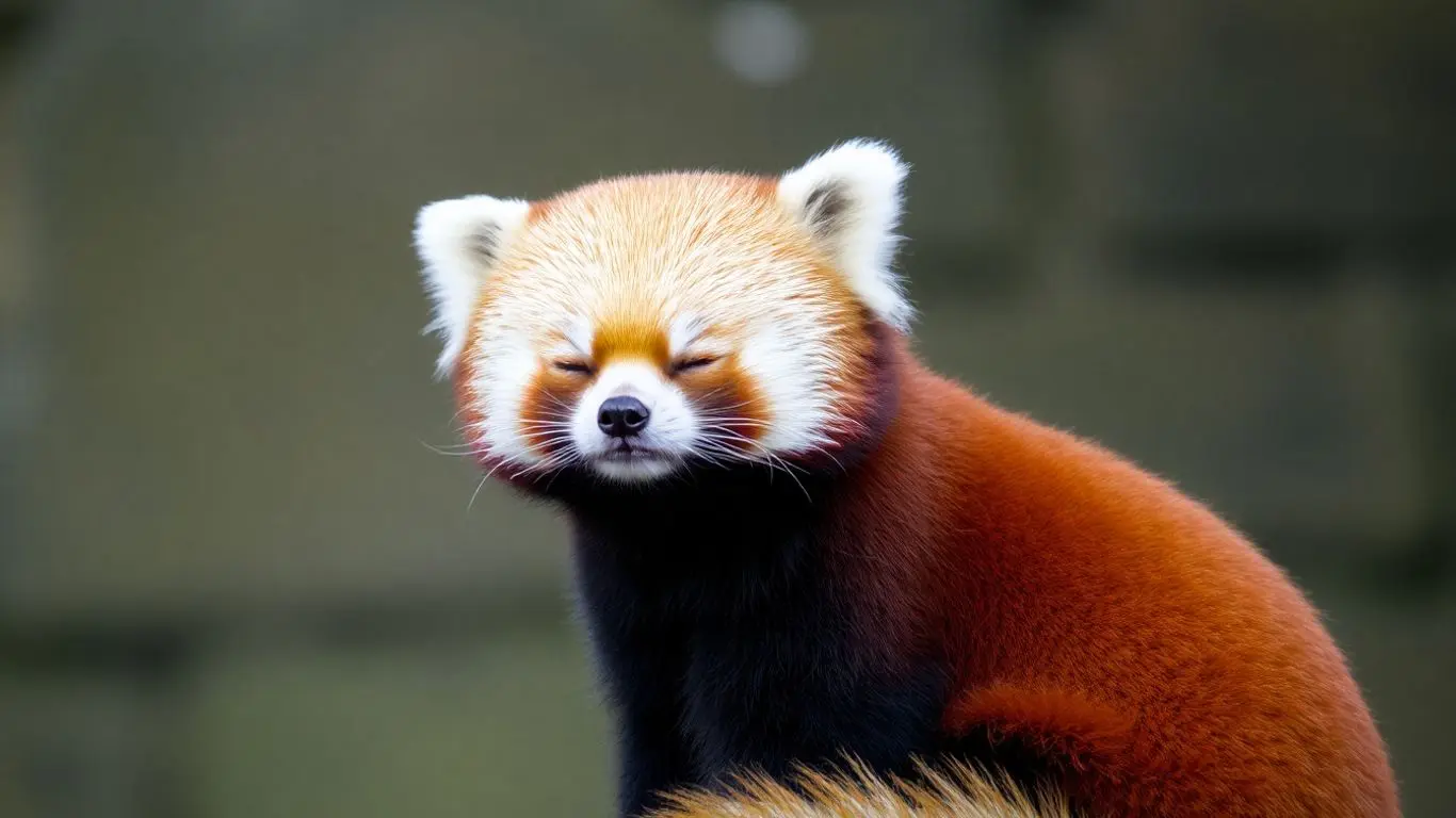 Petit panda roux au Parc de Clères
