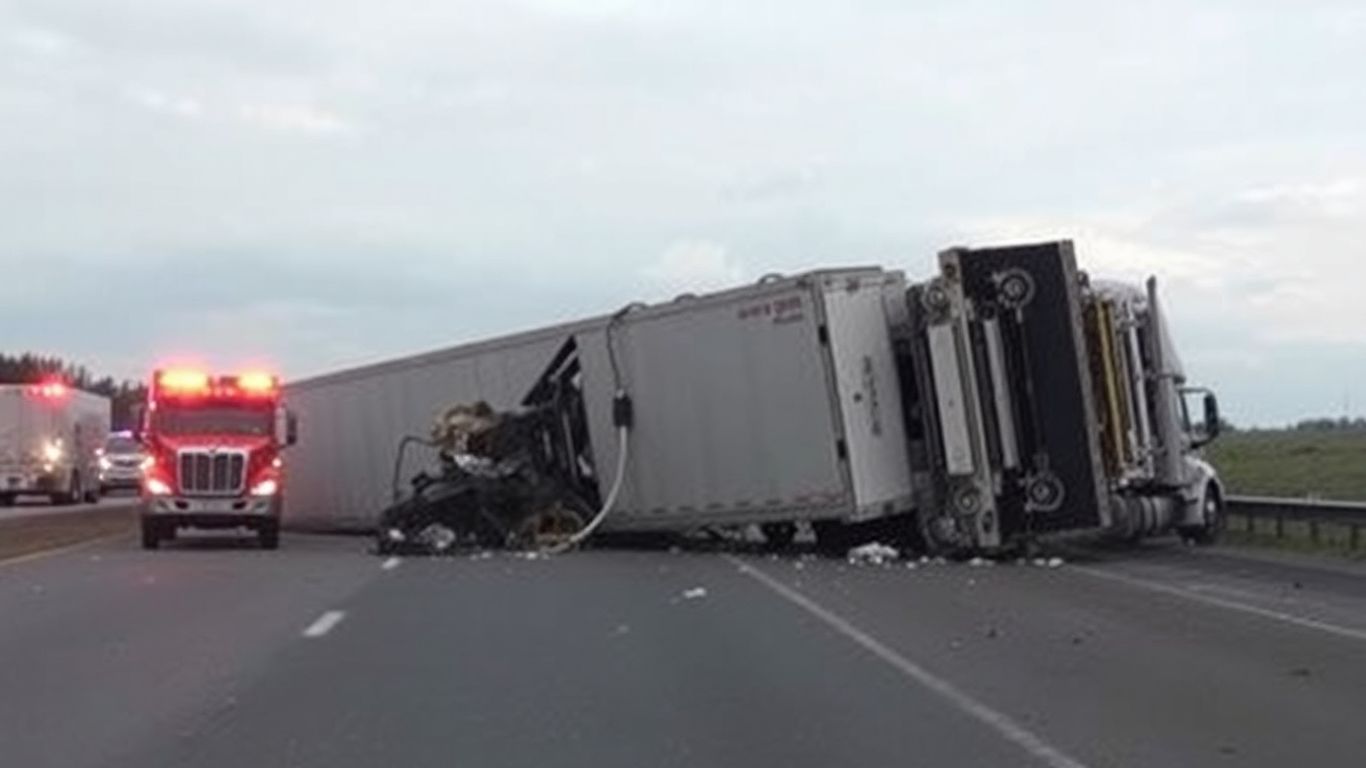 A8 : Circulation interrompue suite à un grave accident de poids lourd