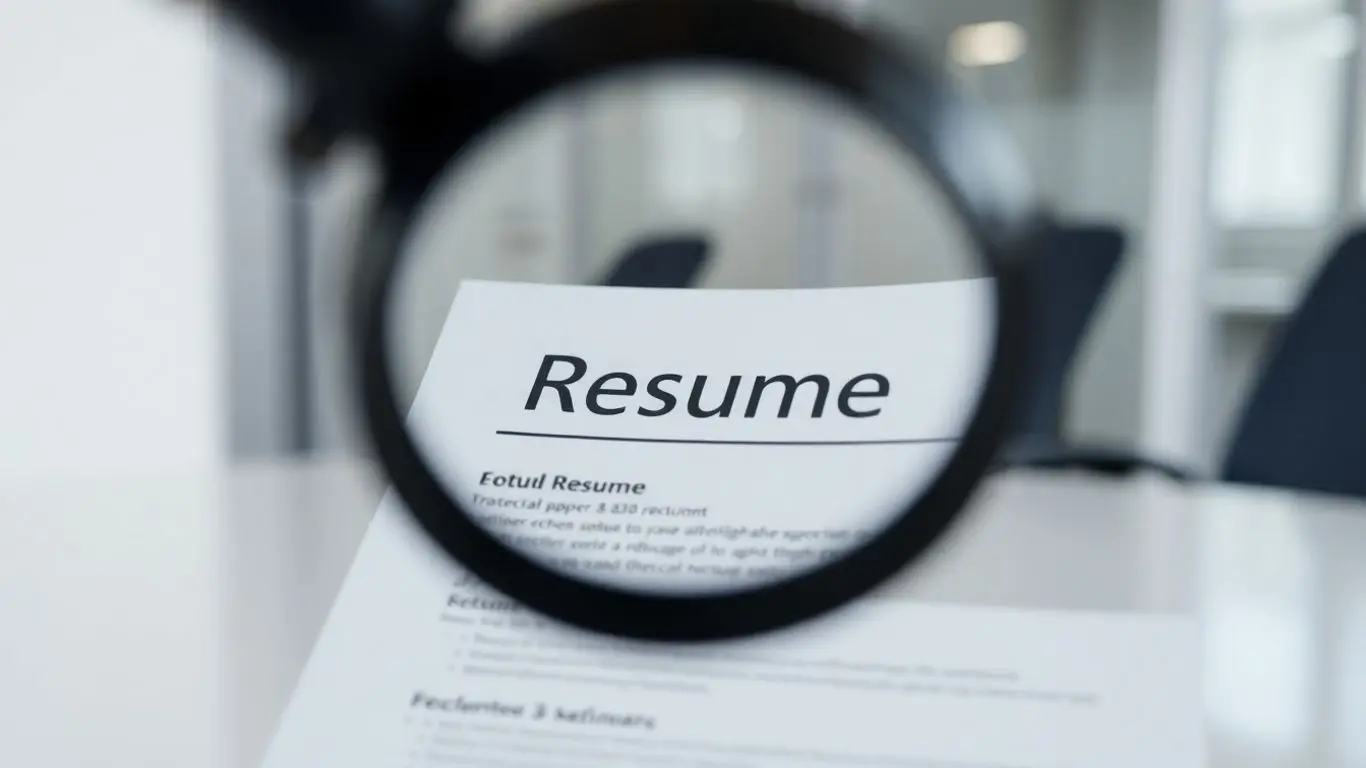 CV numérisé par une loupe numérique