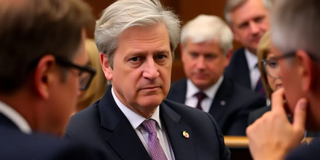 Le Premier ministre en discussion politique.