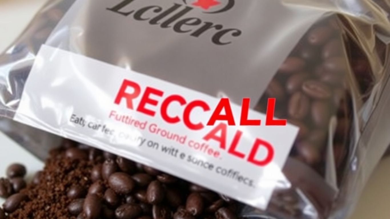 Paquet de café moulu de la marque Leclerc