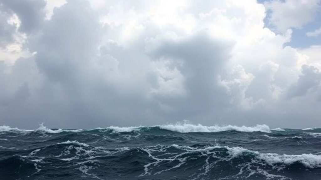 Ouragan Melissa s'approchant des côtes françaises.