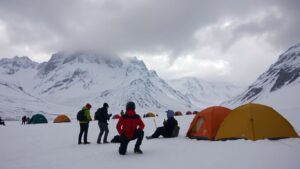 Au pied de l’Everest, des centaines de randonneurs bloqués à 4 900 mètres d’altitude par des tempêtes de neige