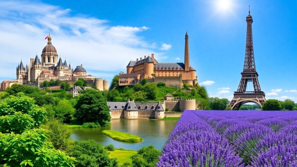 Sites français classés UNESCO, paysages et monuments emblématiques.