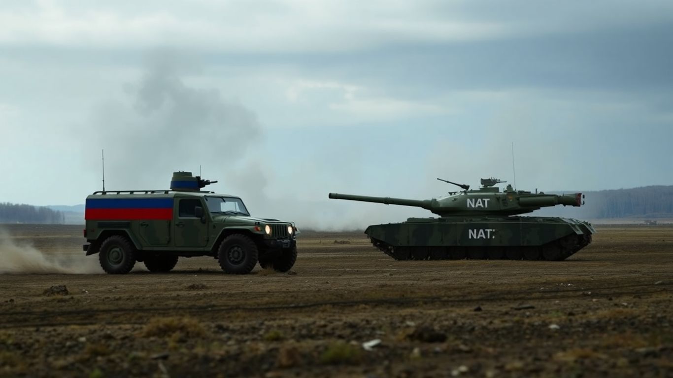 Conflit militaire potentiel entre la Russie et l'OTAN.