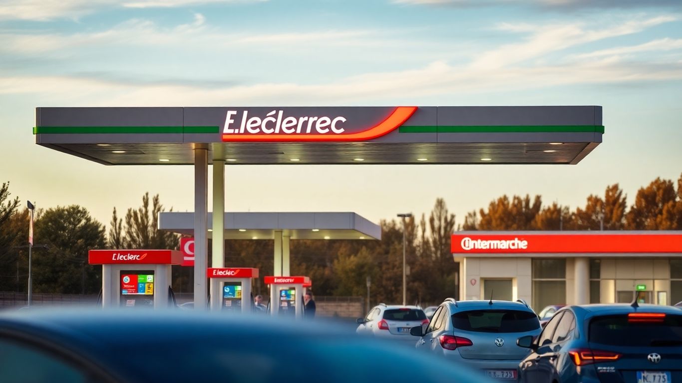 Stations essence E.Leclerc et Intermarché pendant les vacances.
