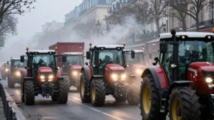 Colère des agriculteurs : environ 350 tracteurs de la FNSEA et des Jeunes Agriculteurs sont entrés dans Paris pour une grande manifestation