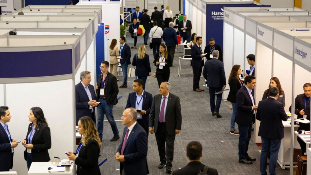 Élus inquiets dans un salon sur l'eau