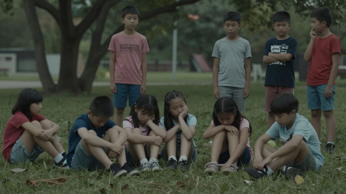 Enfants déçus devant une école fermée.