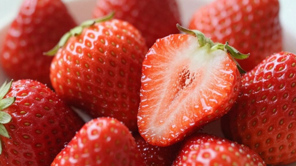 Fraises rouges rappelées en raison de pesticides.