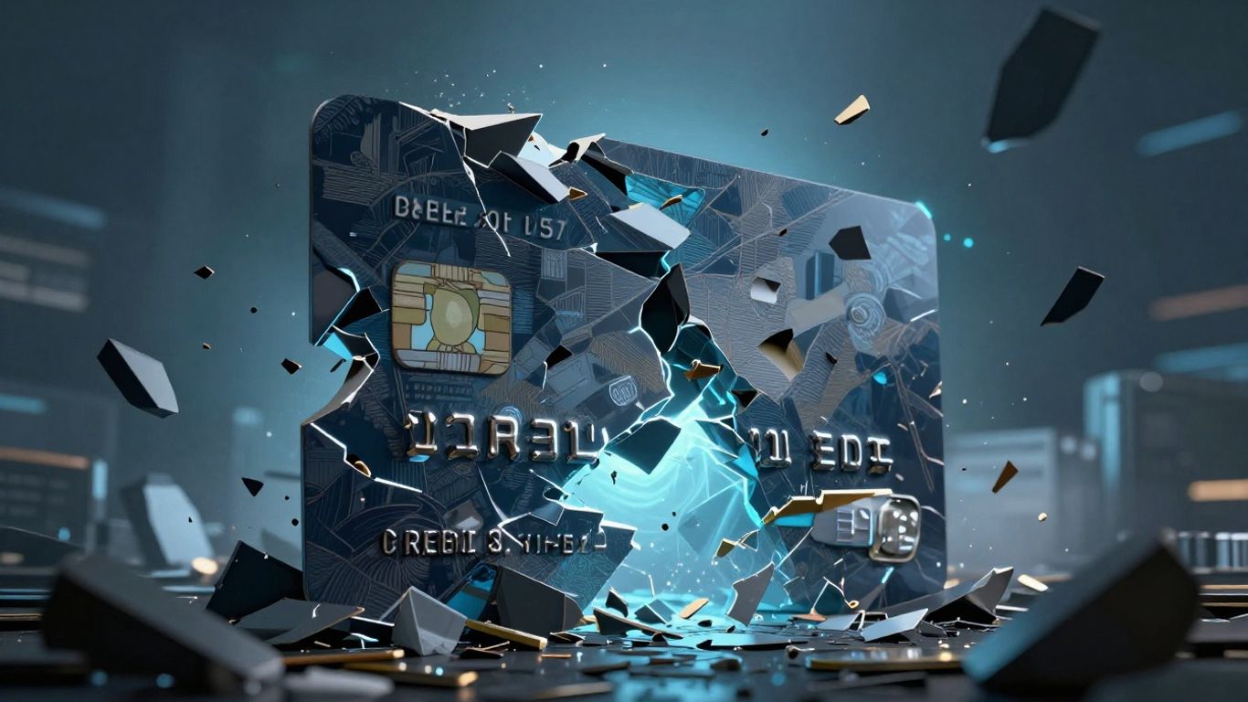 Cartes de crédit en ruine, IA perturbatrice.