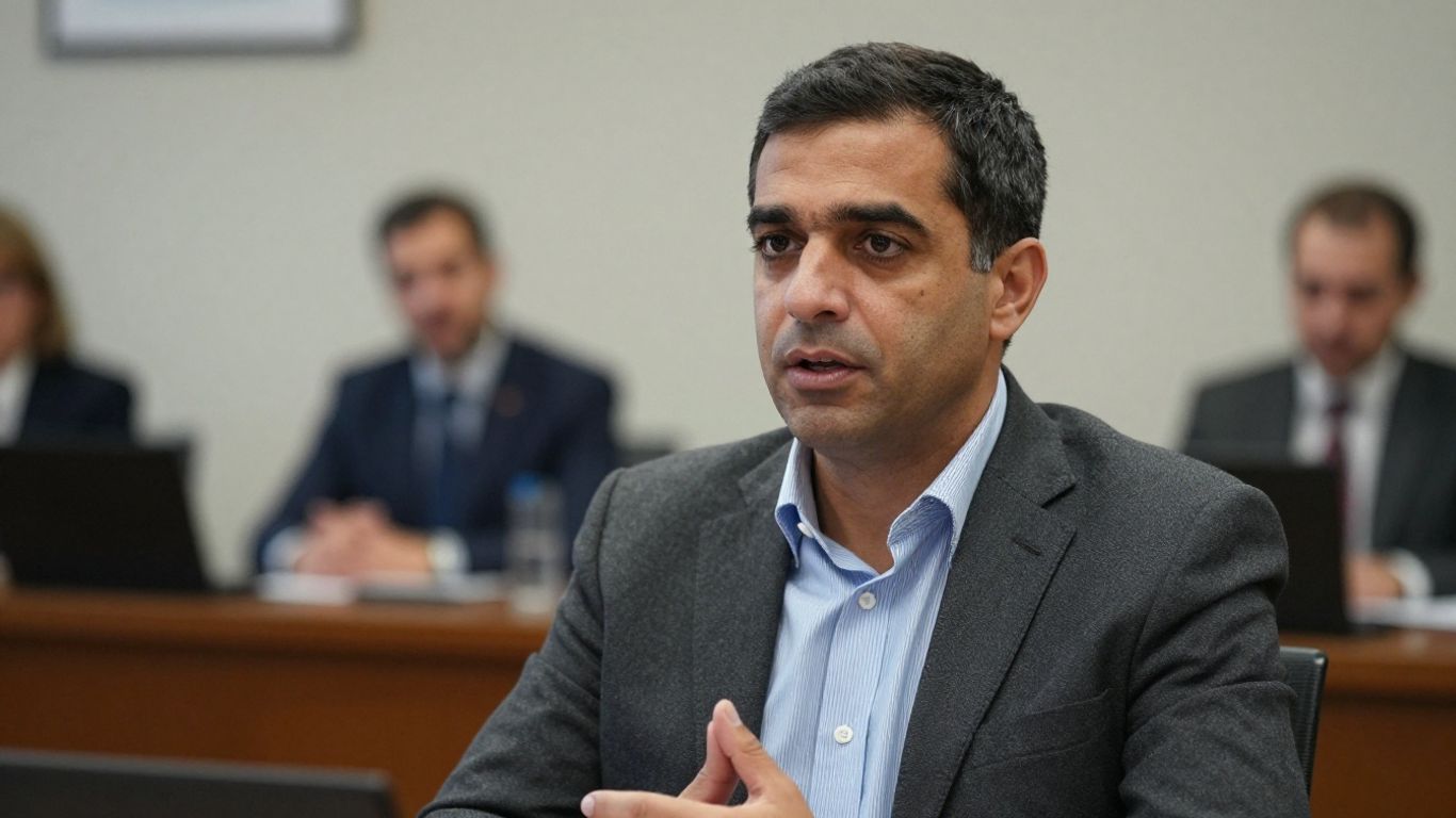 Le Premier ministre [Sébastien Lecornu] dans un bureau.