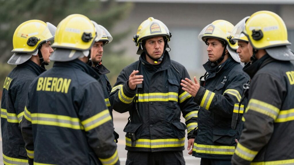Pompiers et soignants en conflit.