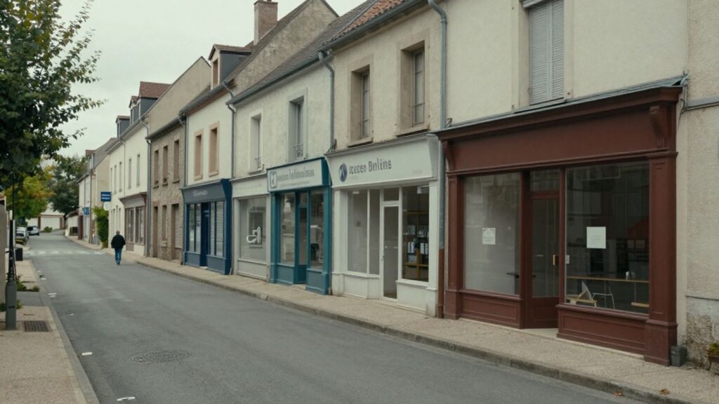 Village désert sans médecin, habitants inquiets.