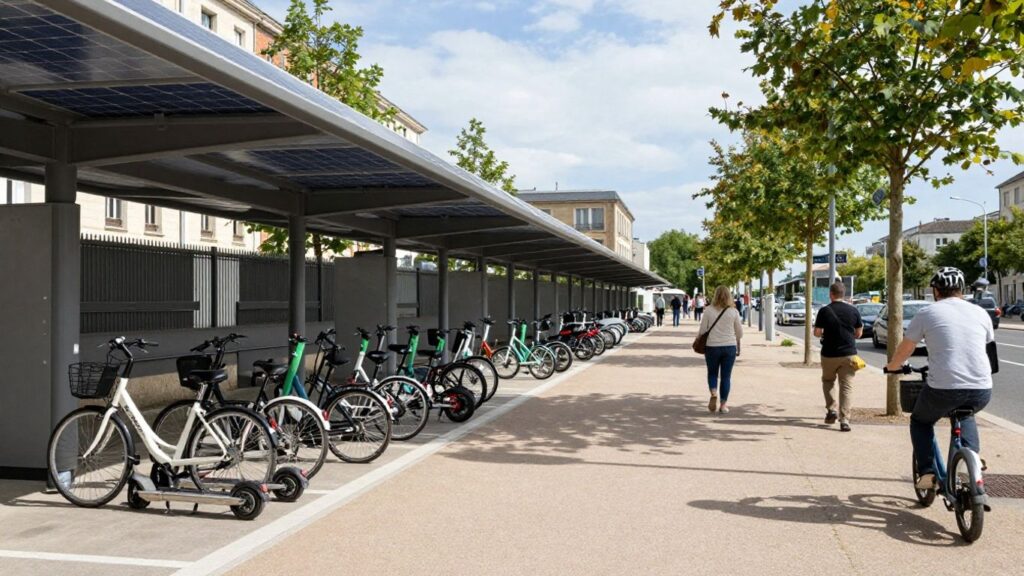 Stations de mobilité douce à Bordeaux