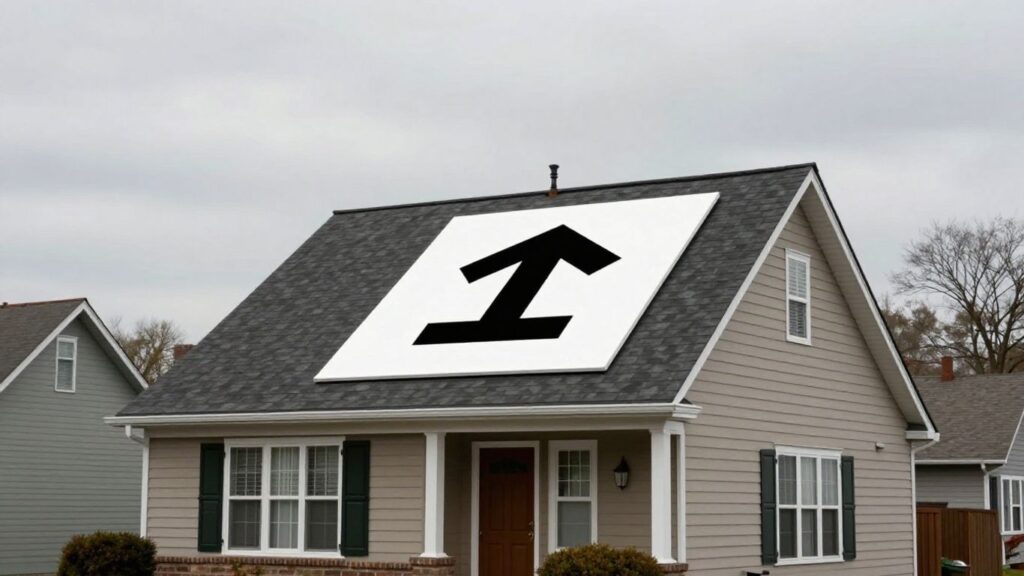 Maison avec une taxe plus élevée.