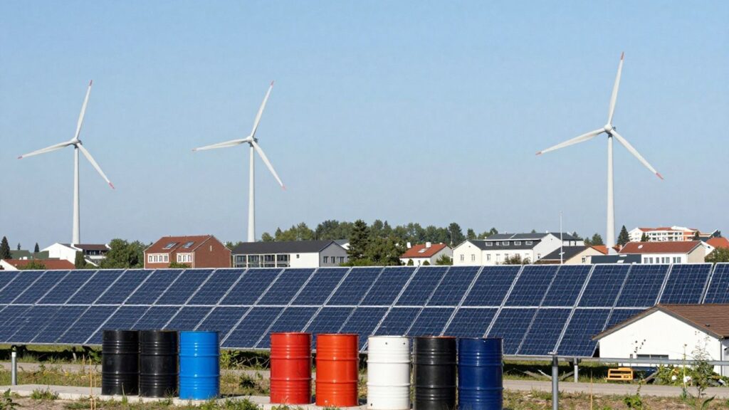 Europe, éoliennes, panneaux solaires, choc pétrolier, Pacte vert