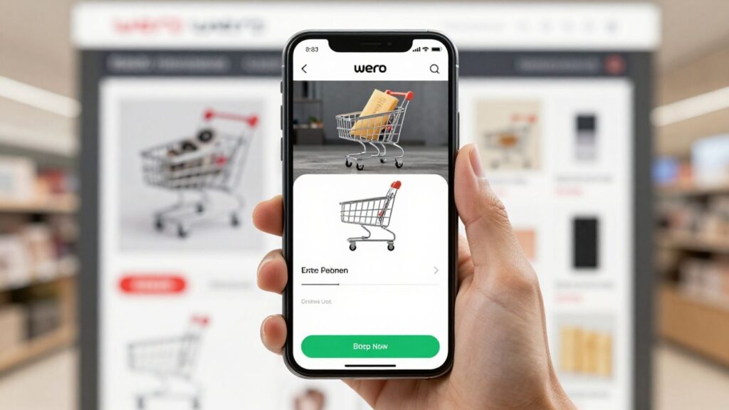 Paiement mobile Wero sur un site marchand
