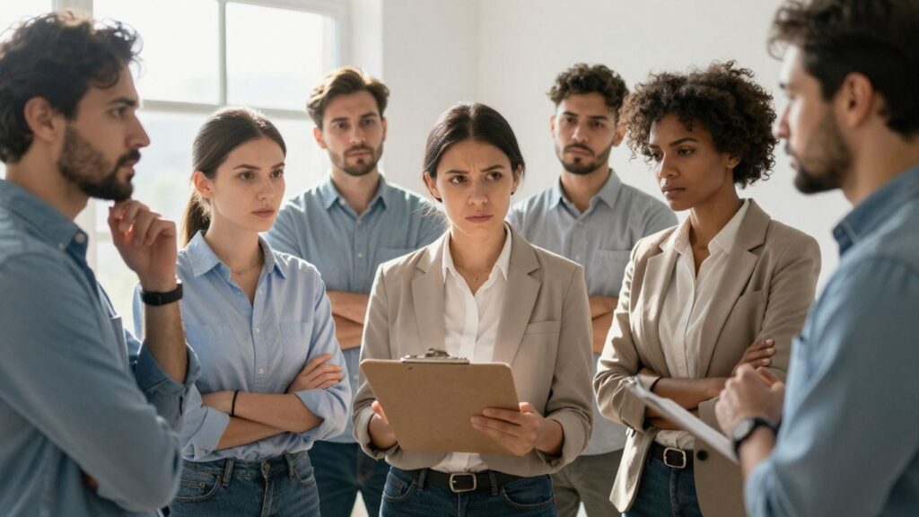 Fonctionnaires discutent de transparence salariale.