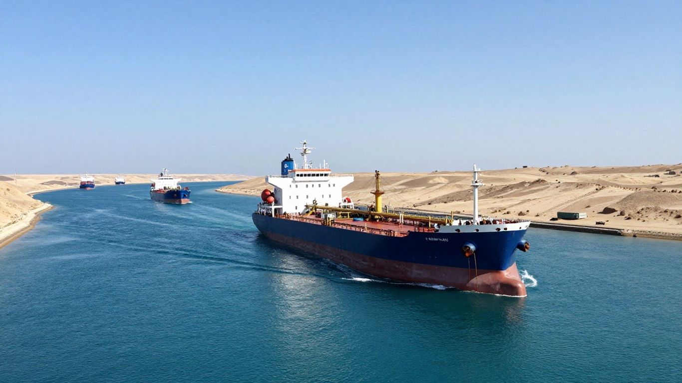 Navires dans le détroit d'Ormuz, transport de pétrole et de marchandises.