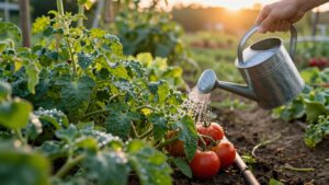 Potager et forte chaleur : l’heure idéale pour arroser sans gaspiller d’eau