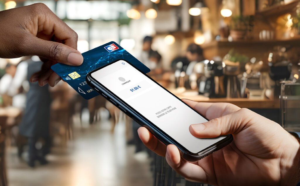 Paiement CB effectué chez un commerçant de proximité