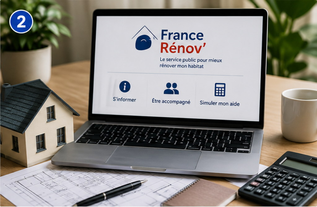 Consultation de France Rénov’ pour préparer un dossier MaPrimeRénov’ en 2026