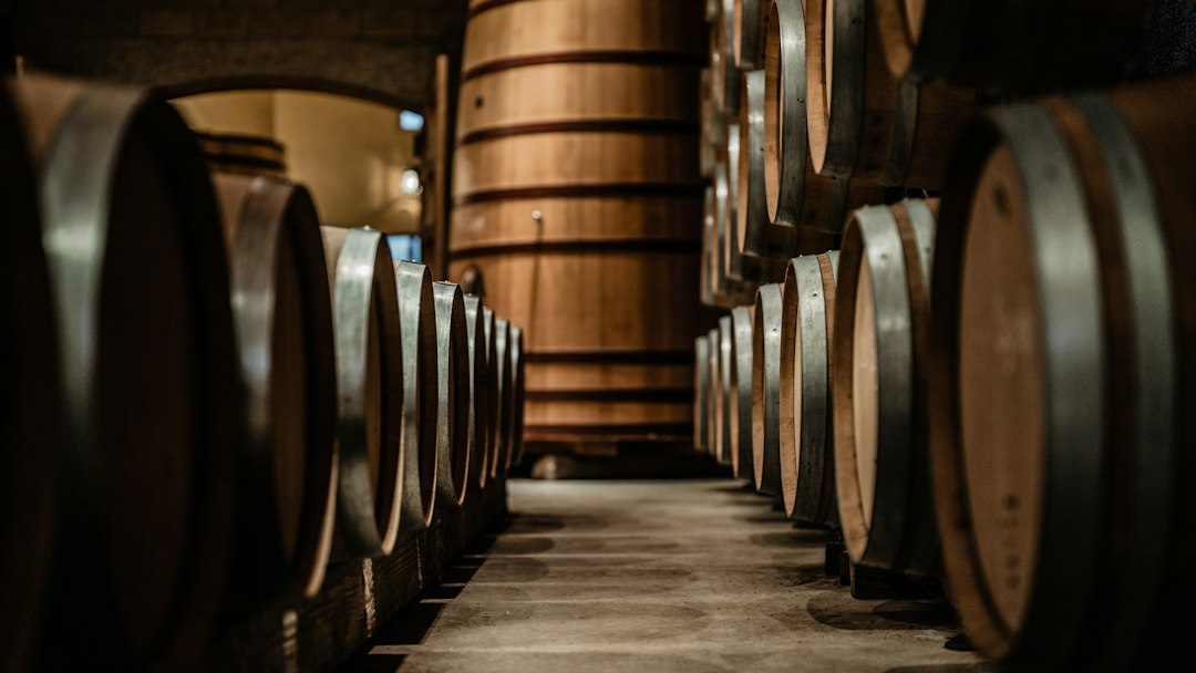 Fûts de vin alignés dans une cave, comme les pièces des Hospices de Beaune 2026