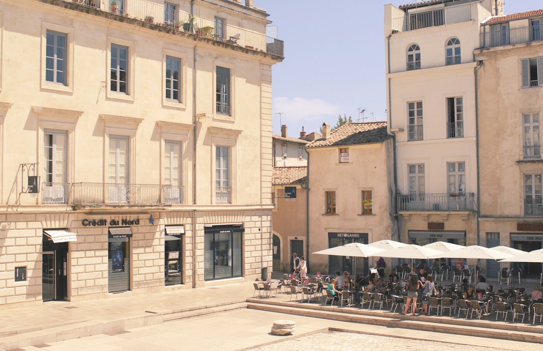 Centre historique de Nîmes pendant la Feria de Nîmes