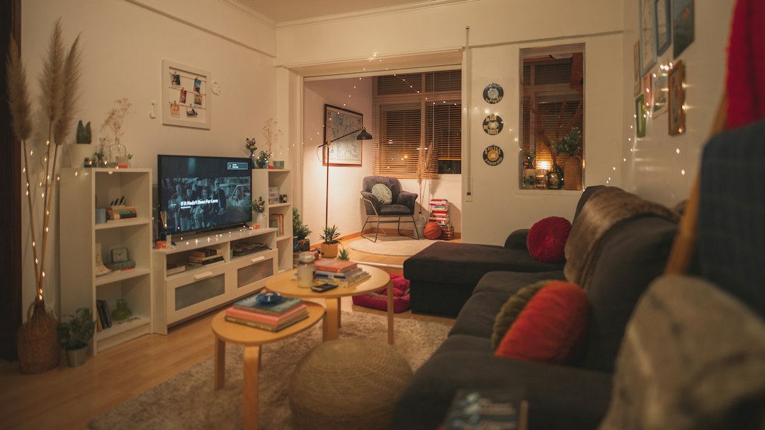 Salon d'un appartement loué aux vacanciers