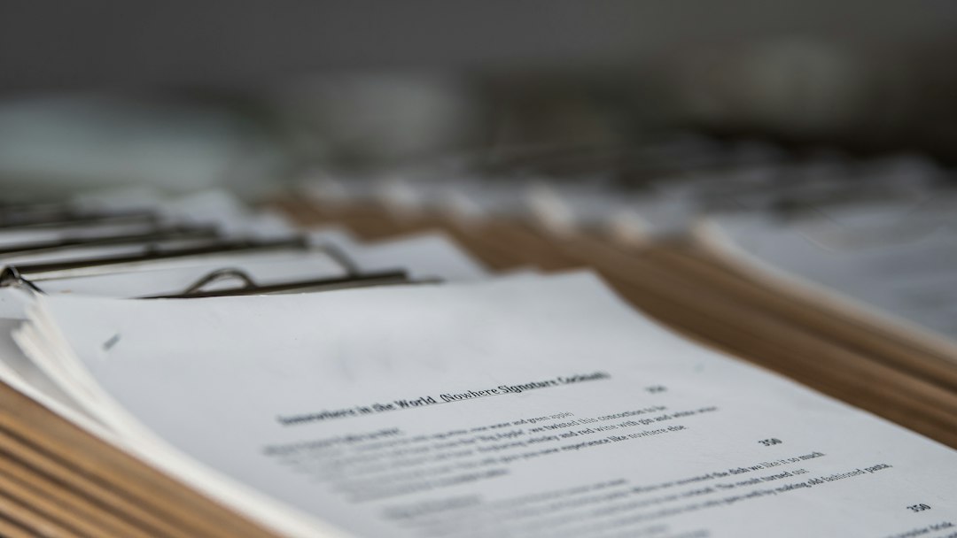 Documents sur porte-documents